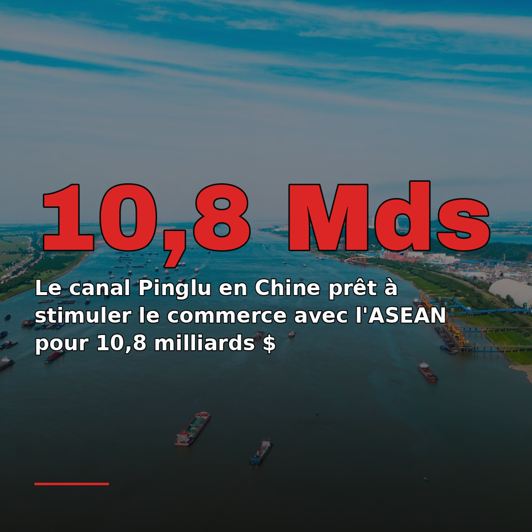 Le canal Pinglu en Chine prêt à stimuler le commerce avec l'ASEAN pour 10,8 milliards $
