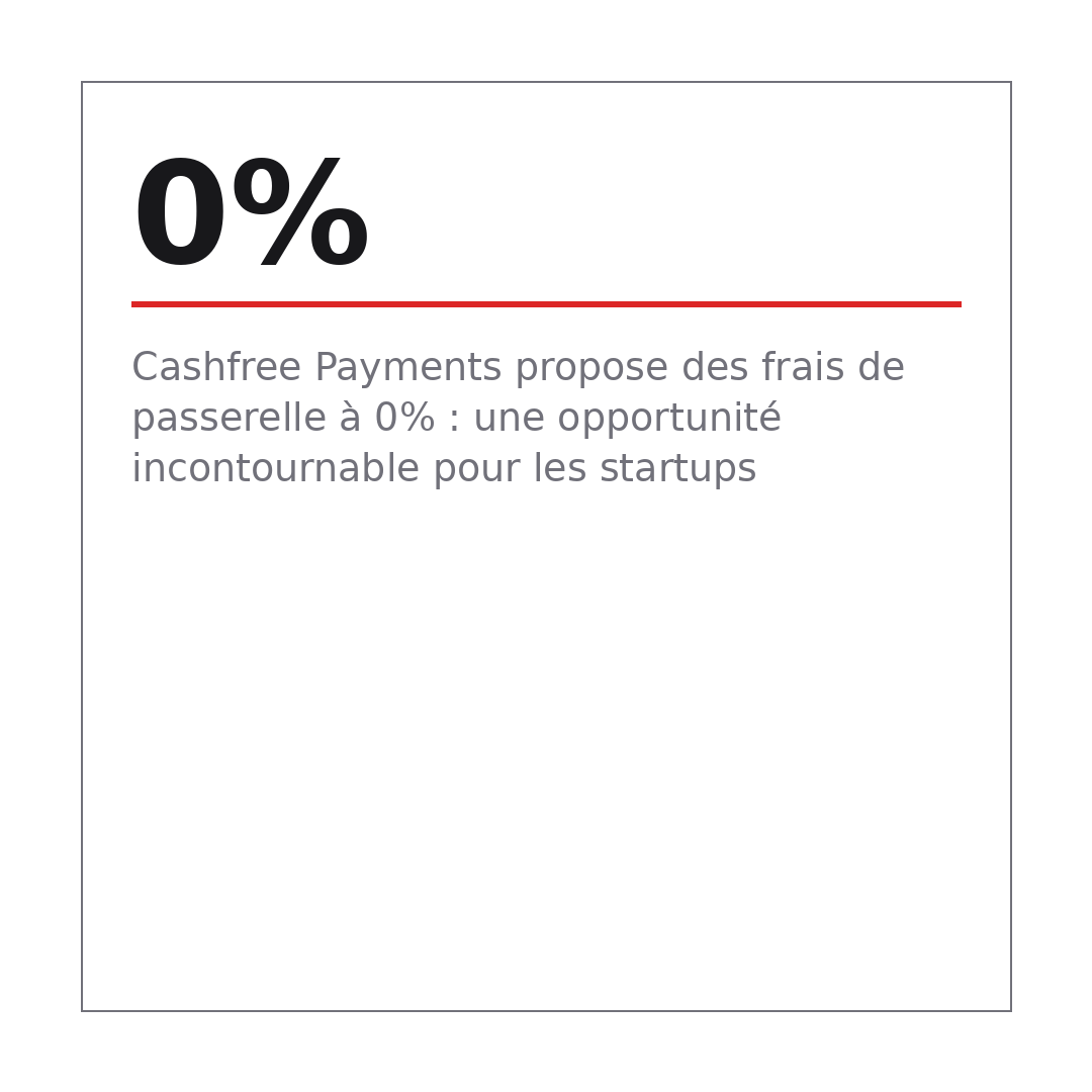 Cashfree Payments propose des frais de passerelle à 0% : une opportunité incontournable pour les startups