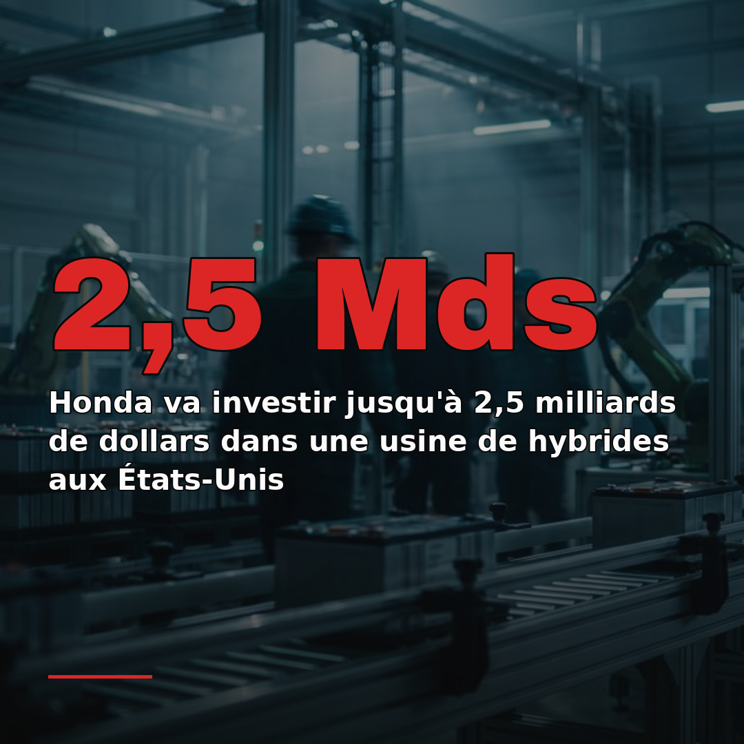 Honda va investir jusqu'à 2,5 milliards de dollars dans une usine de hybrides aux États-Unis
