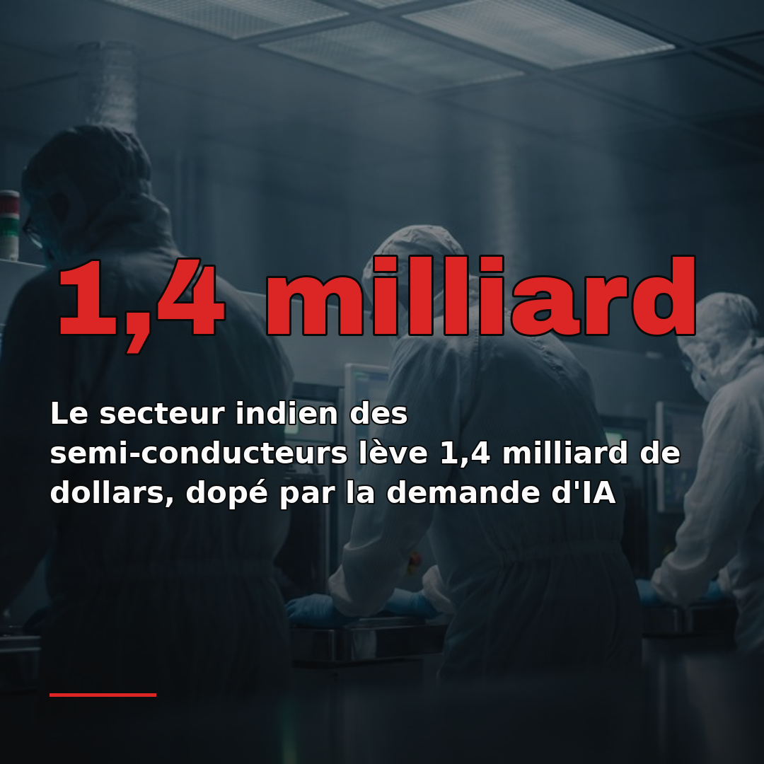 Le secteur indien des semi-conducteurs lève 1,4 milliard de dollars, dopé par la demande d'IA