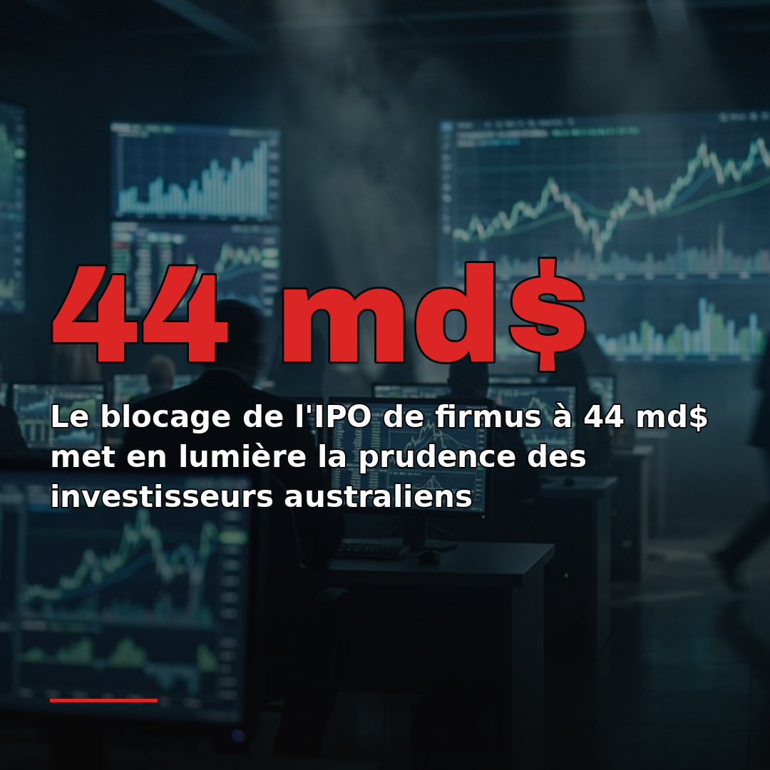 Le blocage de l'IPO de firmus à 44 md$ met en lumière la prudence des investisseurs australiens