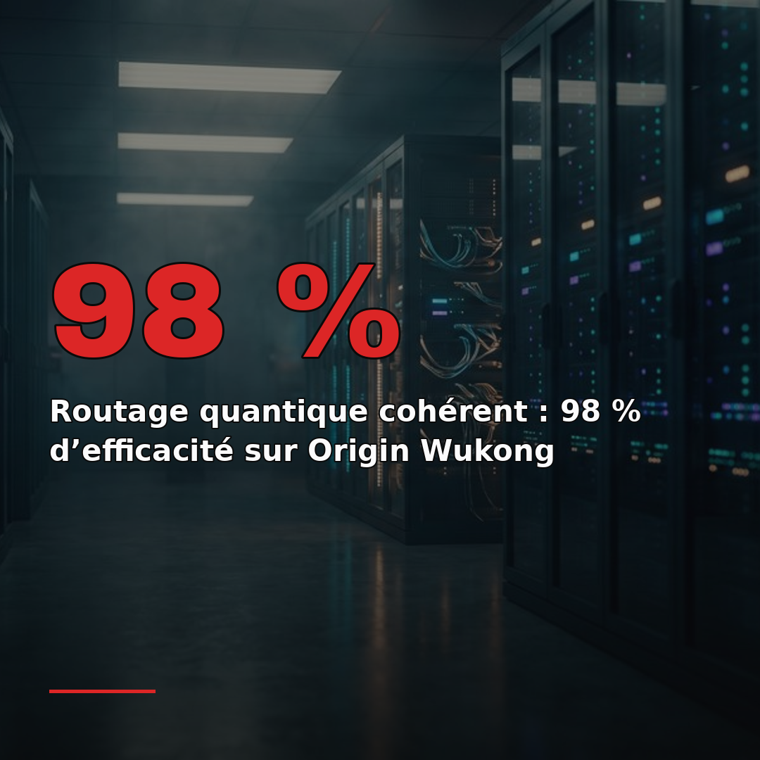 Routage quantique cohérent : 98 % d’efficacité sur Origin Wukong