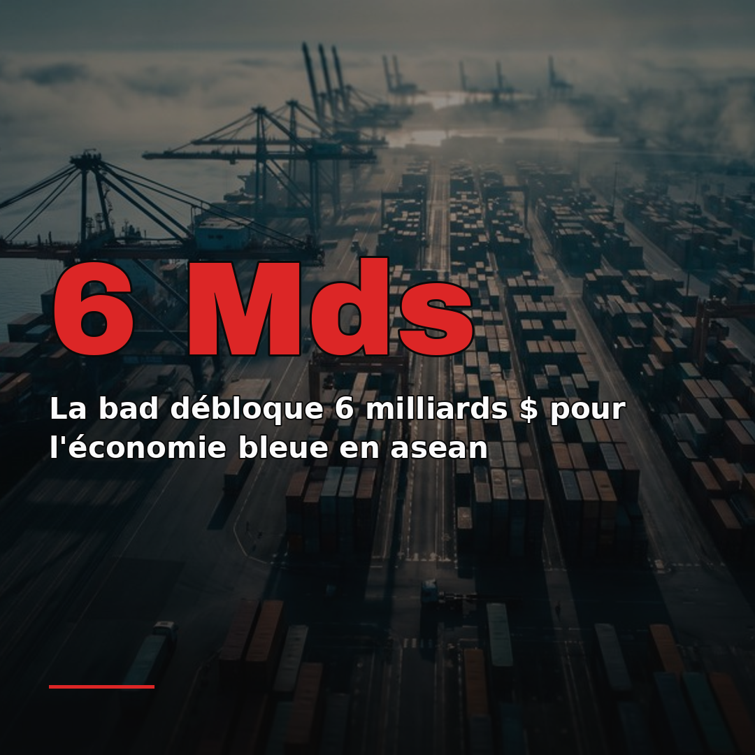 La bad débloque 6 milliards $ pour l'économie bleue en asean