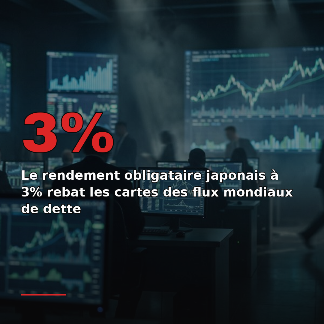 Le rendement obligataire japonais à 3% rebat les cartes des flux mondiaux de dette