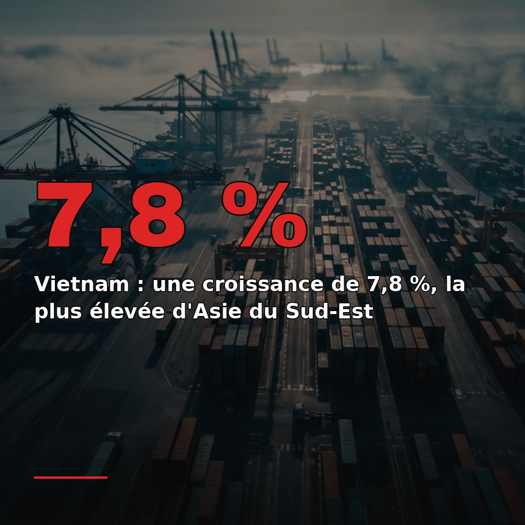 Vietnam : une croissance de 7,8 %, la plus élevée d'Asie du Sud-Est