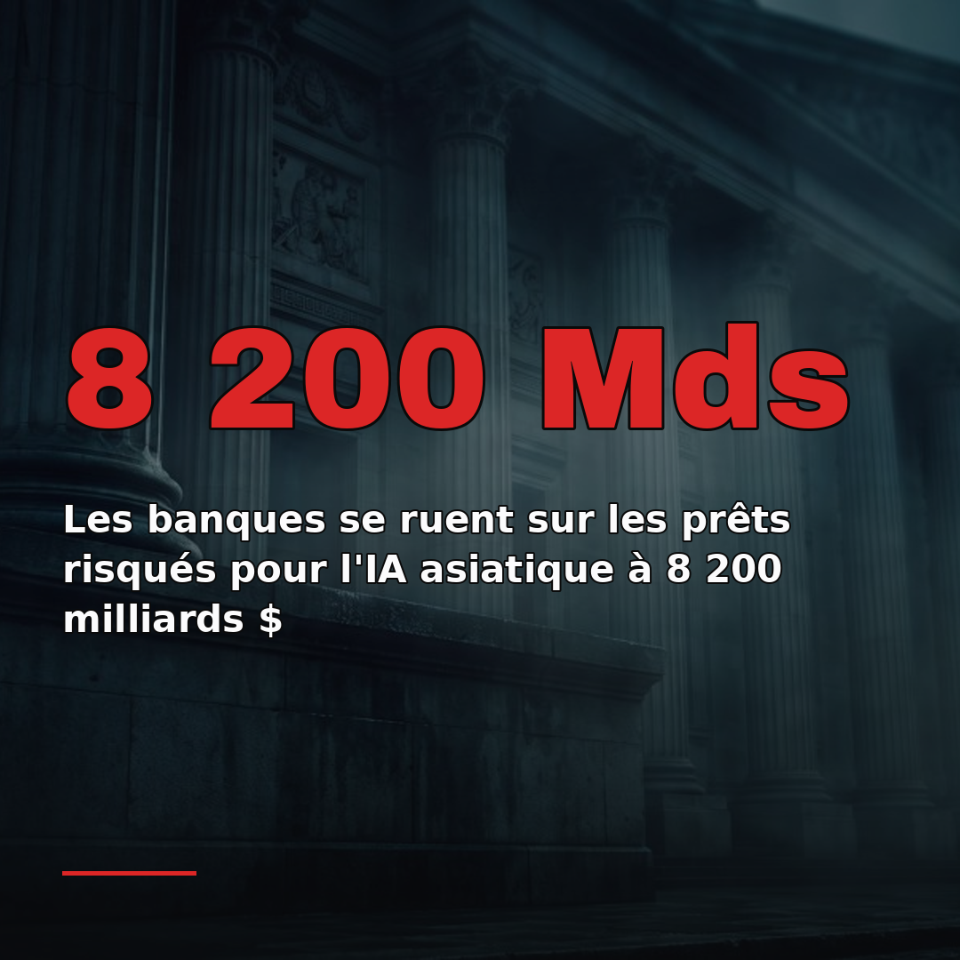Les banques se ruent sur les prêts risqués pour l'IA asiatique à 8 200 milliards $