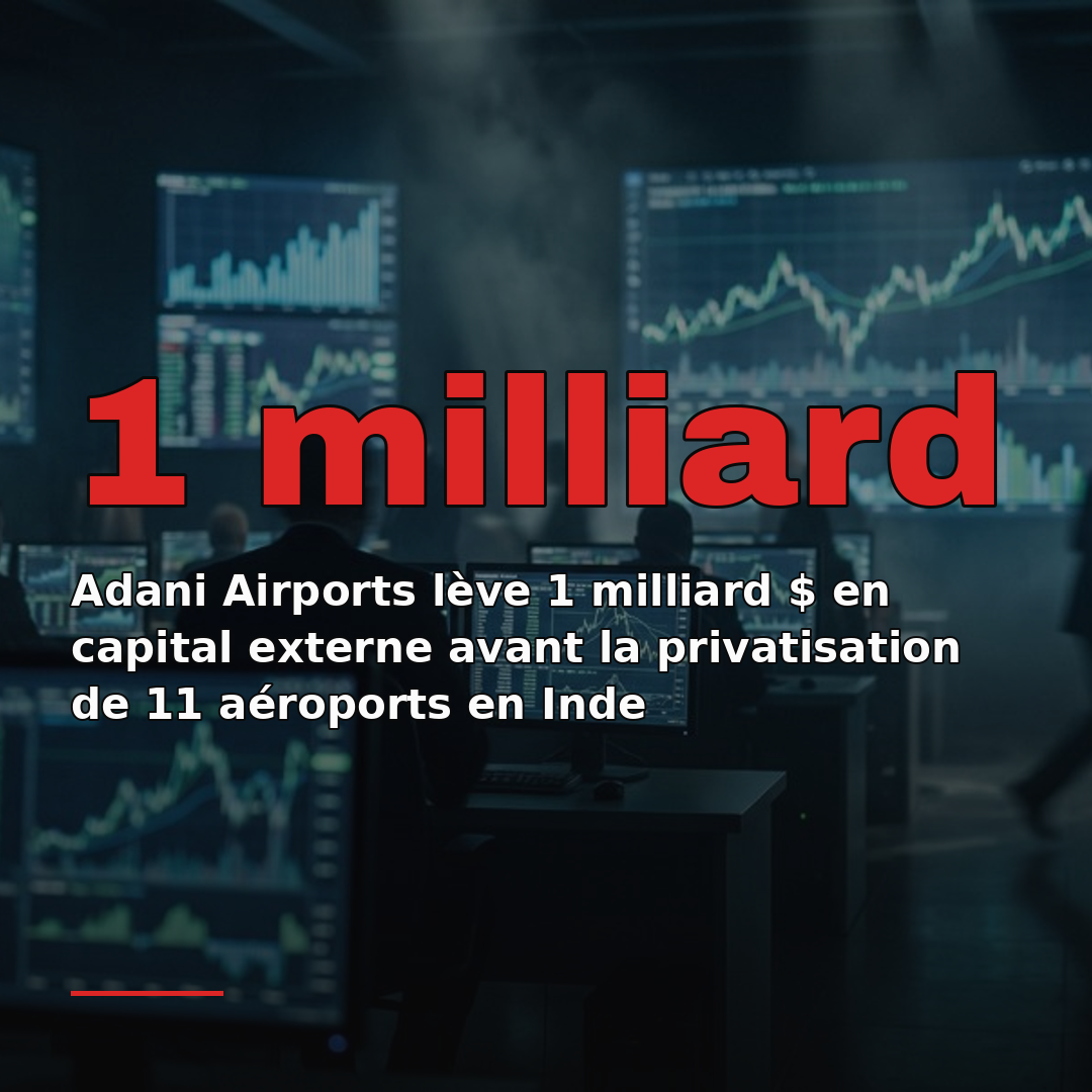 Adani Airports lève 1 milliard $ en capital externe avant la privatisation de 11 aéroports en Inde