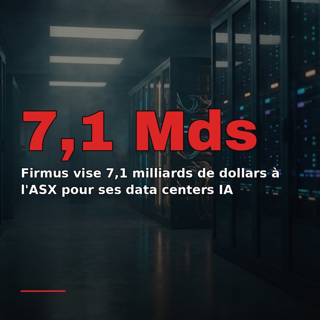Firmus vise 7,1 milliards de dollars à l'ASX pour ses data centers IA