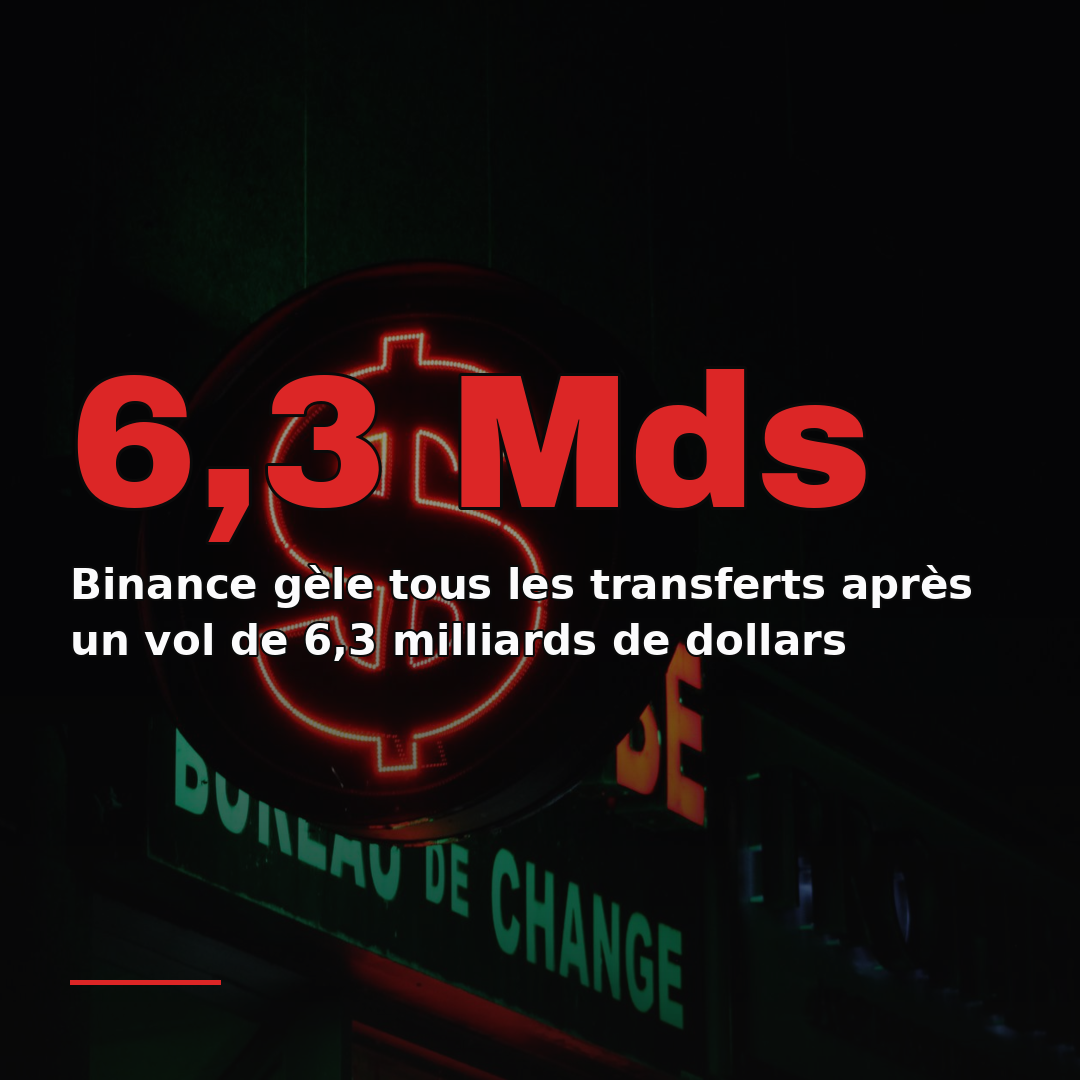 Binance gèle tous les transferts après un vol de 6,3 milliards de dollars