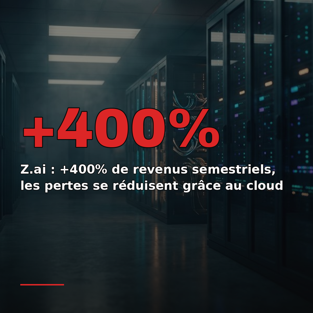 Z.ai : +400% de revenus semestriels, les pertes se réduisent grâce au cloud