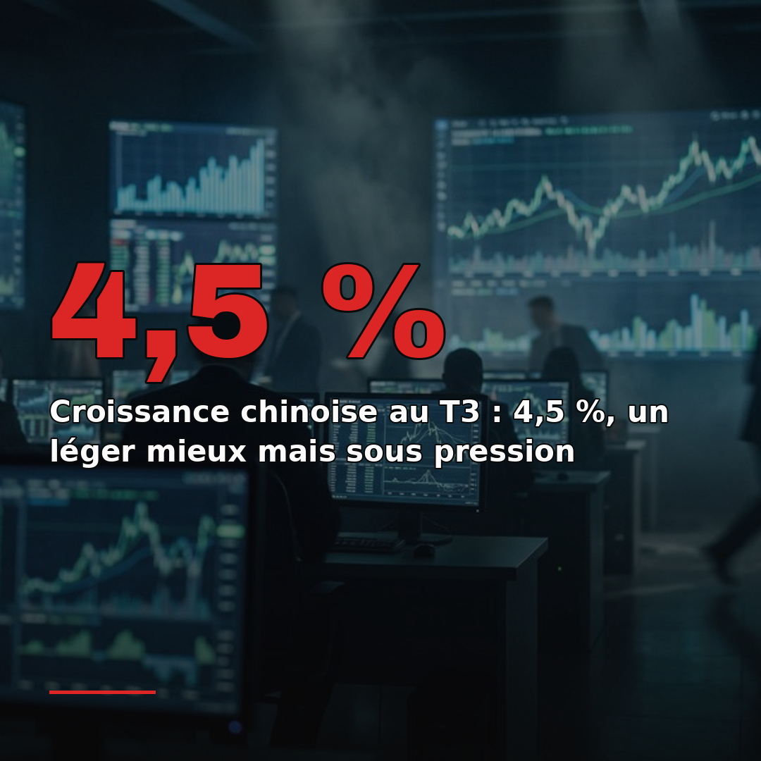 Croissance chinoise au T3 : 4,5 %, un léger mieux mais sous pression