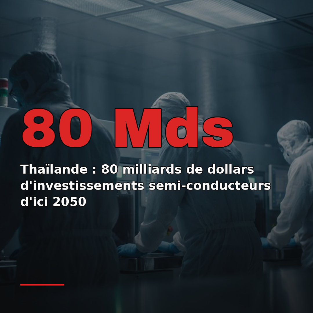 Thaïlande : 80 milliards de dollars d'investissements semi-conducteurs d'ici 2050