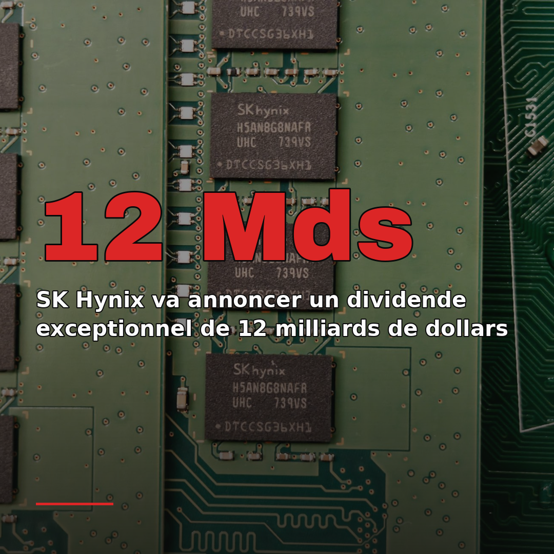 SK Hynix va annoncer un dividende exceptionnel de 12 milliards de dollars