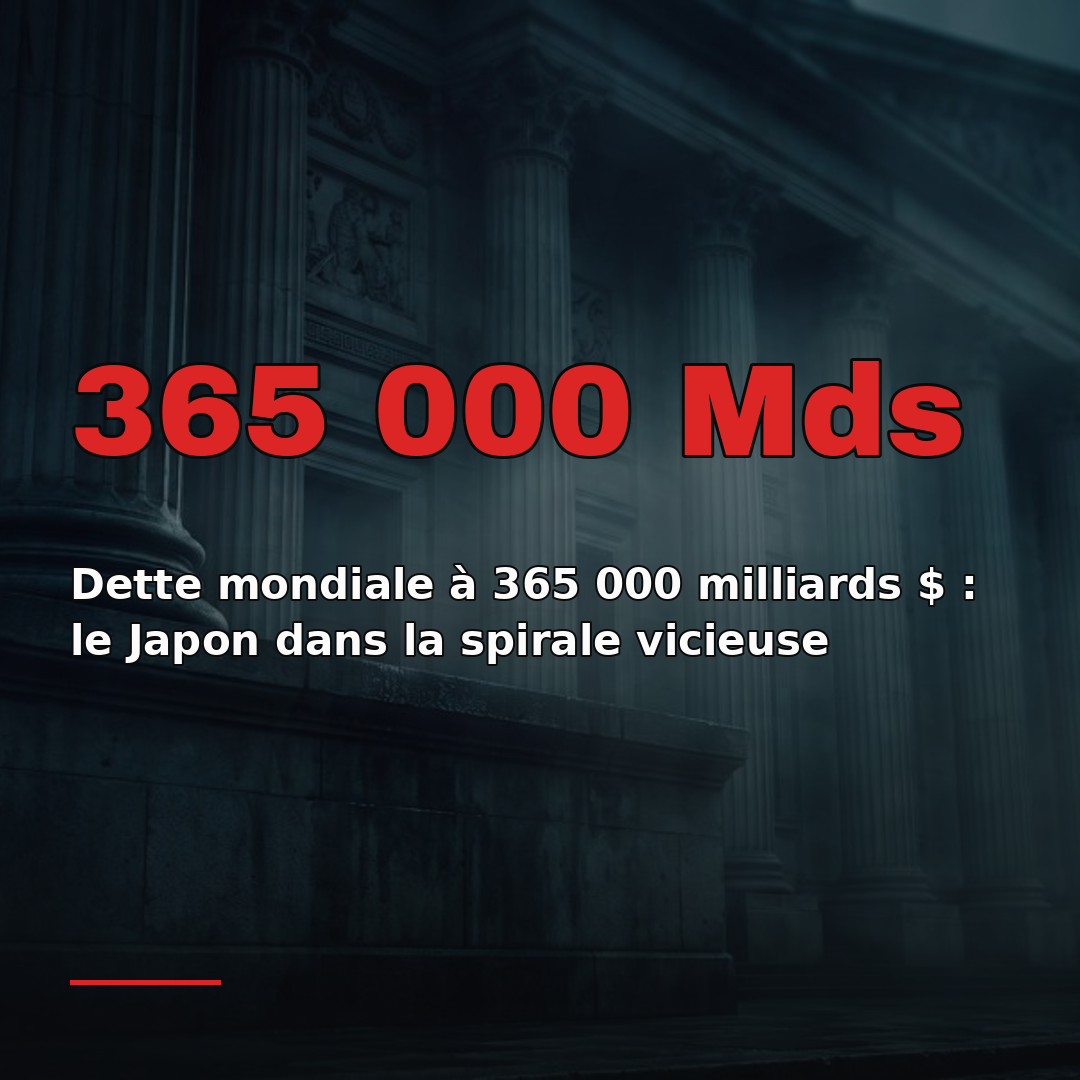 Dette mondiale à 365 000 milliards $ : le Japon dans la spirale vicieuse