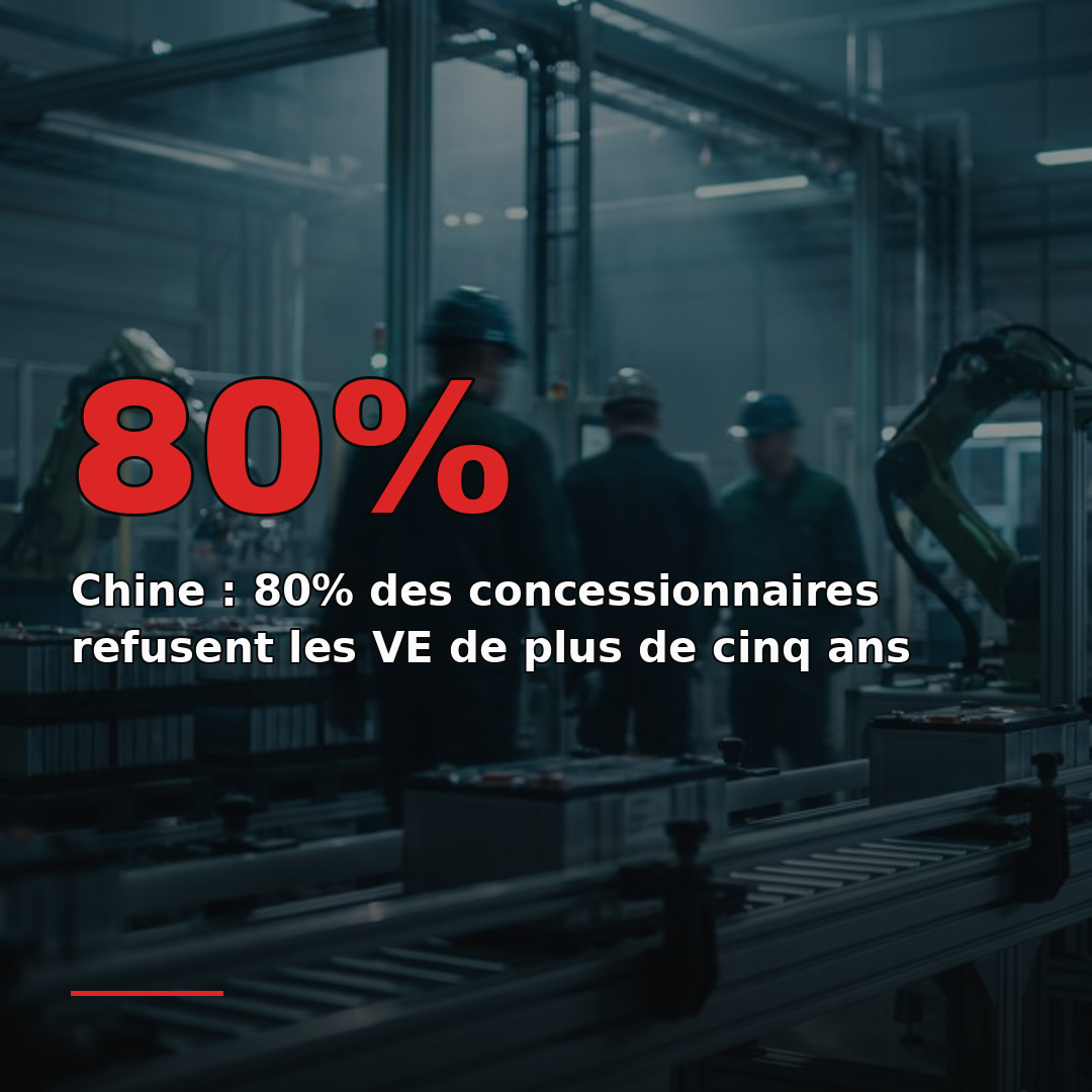 Chine : 80% des concessionnaires refusent les VE de plus de cinq ans