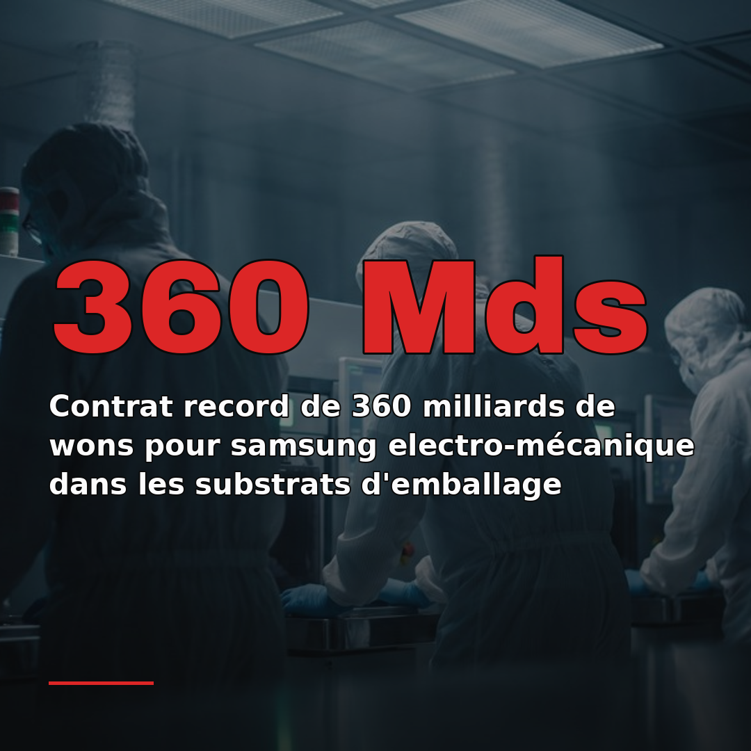 Contrat record de 360 milliards de wons pour samsung electro-mécanique dans les substrats d'emballage