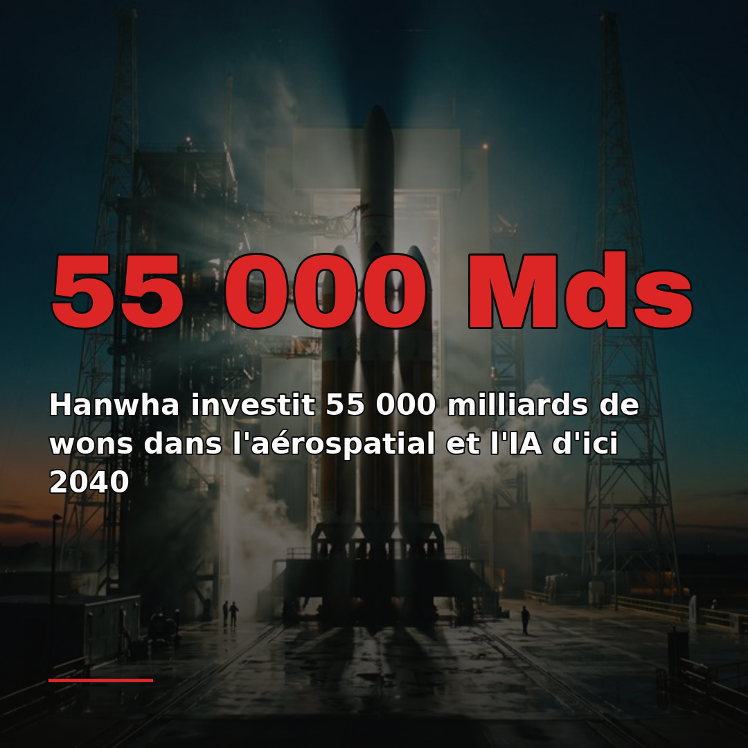 Hanwha investit 55 000 milliards de wons dans l'aérospatial et l'IA d'ici 2040