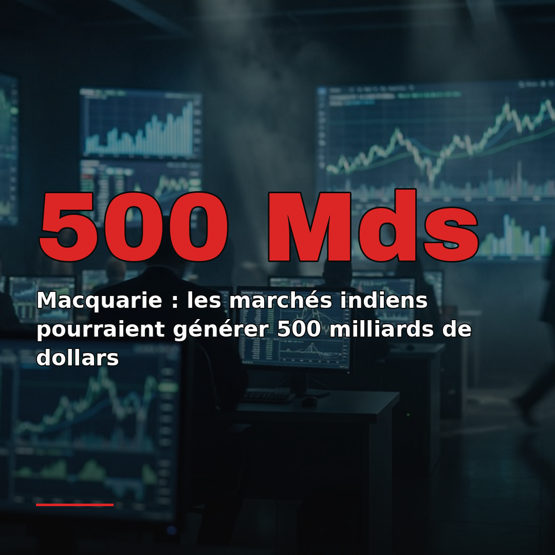 Macquarie : les marchés indiens pourraient générer 500 milliards de dollars