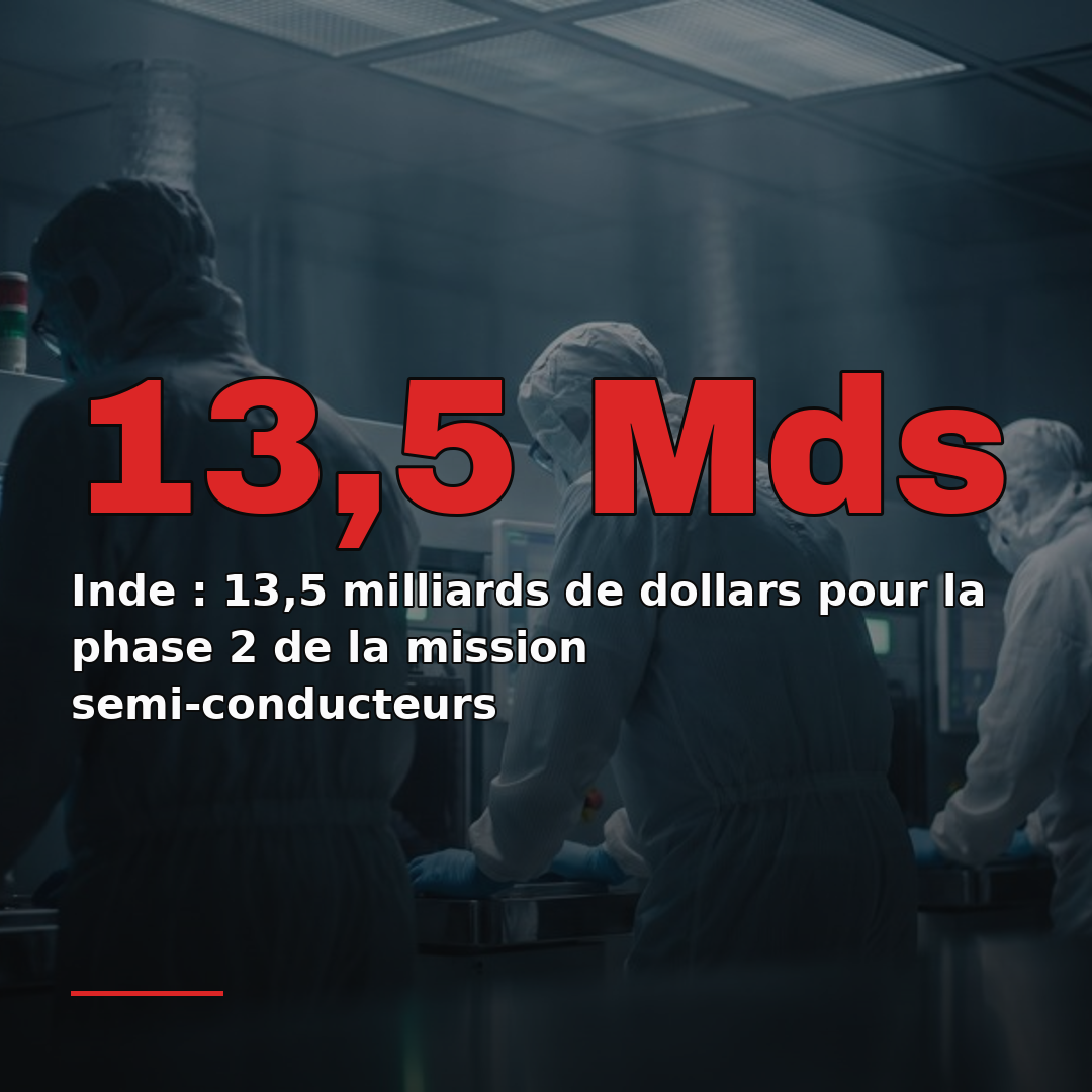 Inde : 13,5 milliards de dollars pour la phase 2 de la mission semi-conducteurs