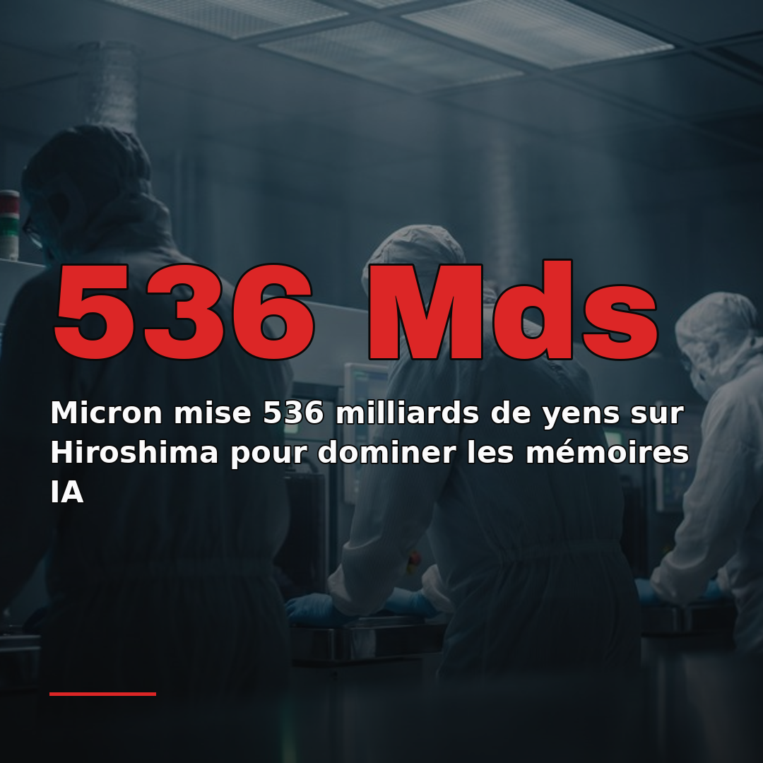 Micron mise 536 milliards de yens sur Hiroshima pour dominer les mémoires IA
