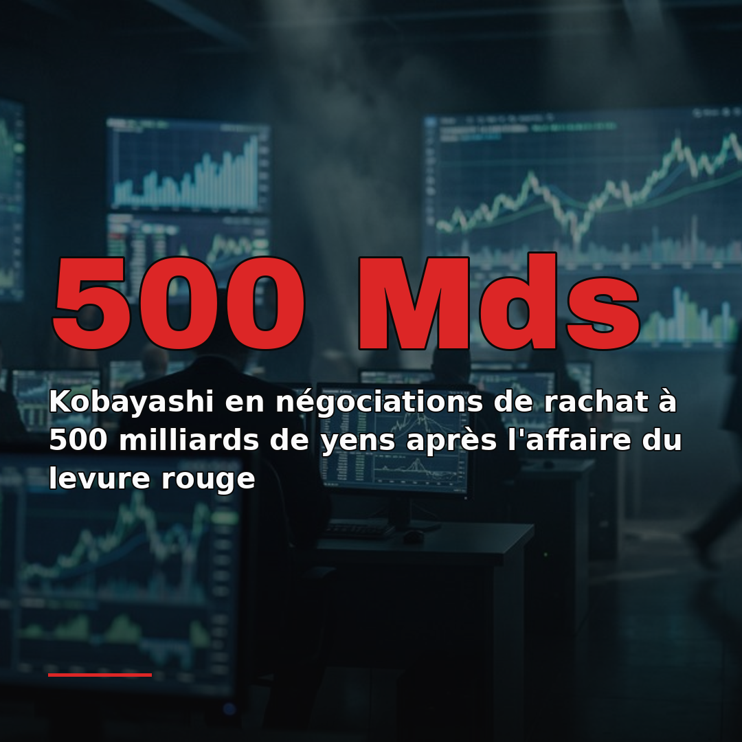 Kobayashi en négociations de rachat à 500 milliards de yens après l'affaire du levure rouge