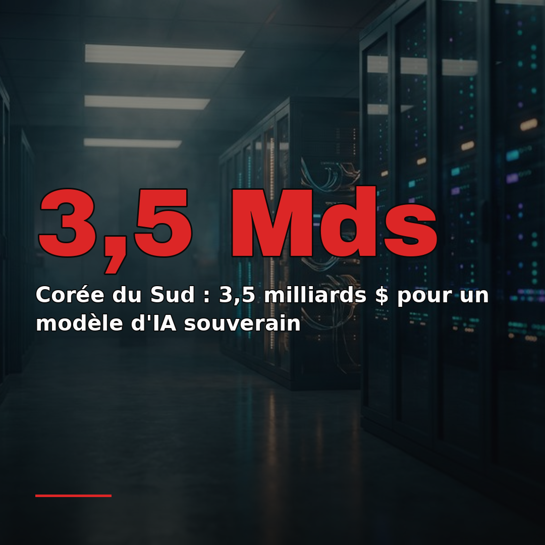 Corée du Sud : 3,5 milliards $ pour un modèle d'IA souverain