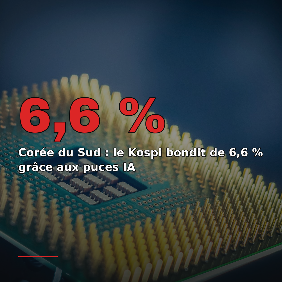 Corée du Sud : le Kospi bondit de 6,6 % grâce aux puces IA
