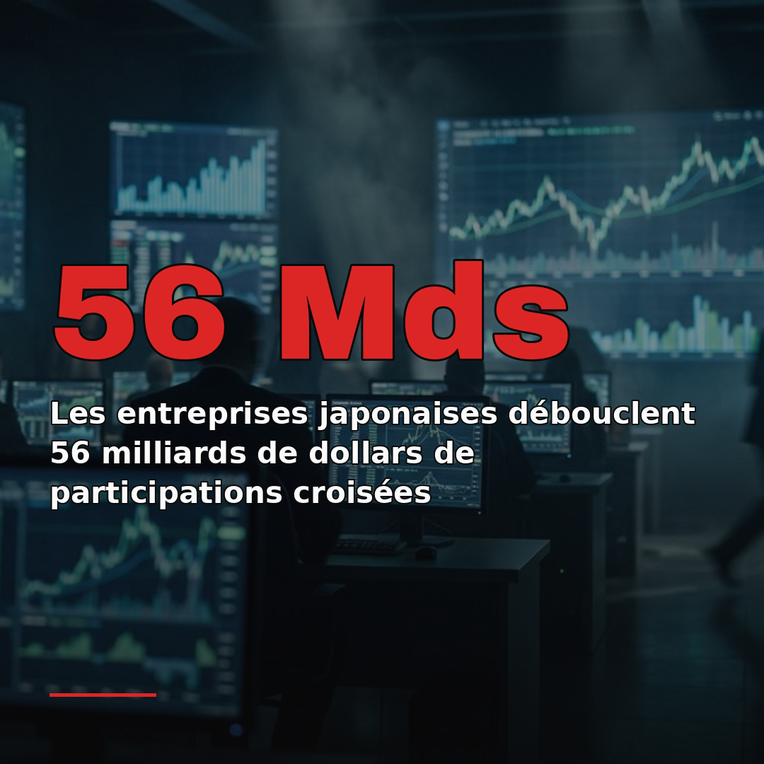 Les entreprises japonaises débouclent 56 milliards de dollars de participations croisées