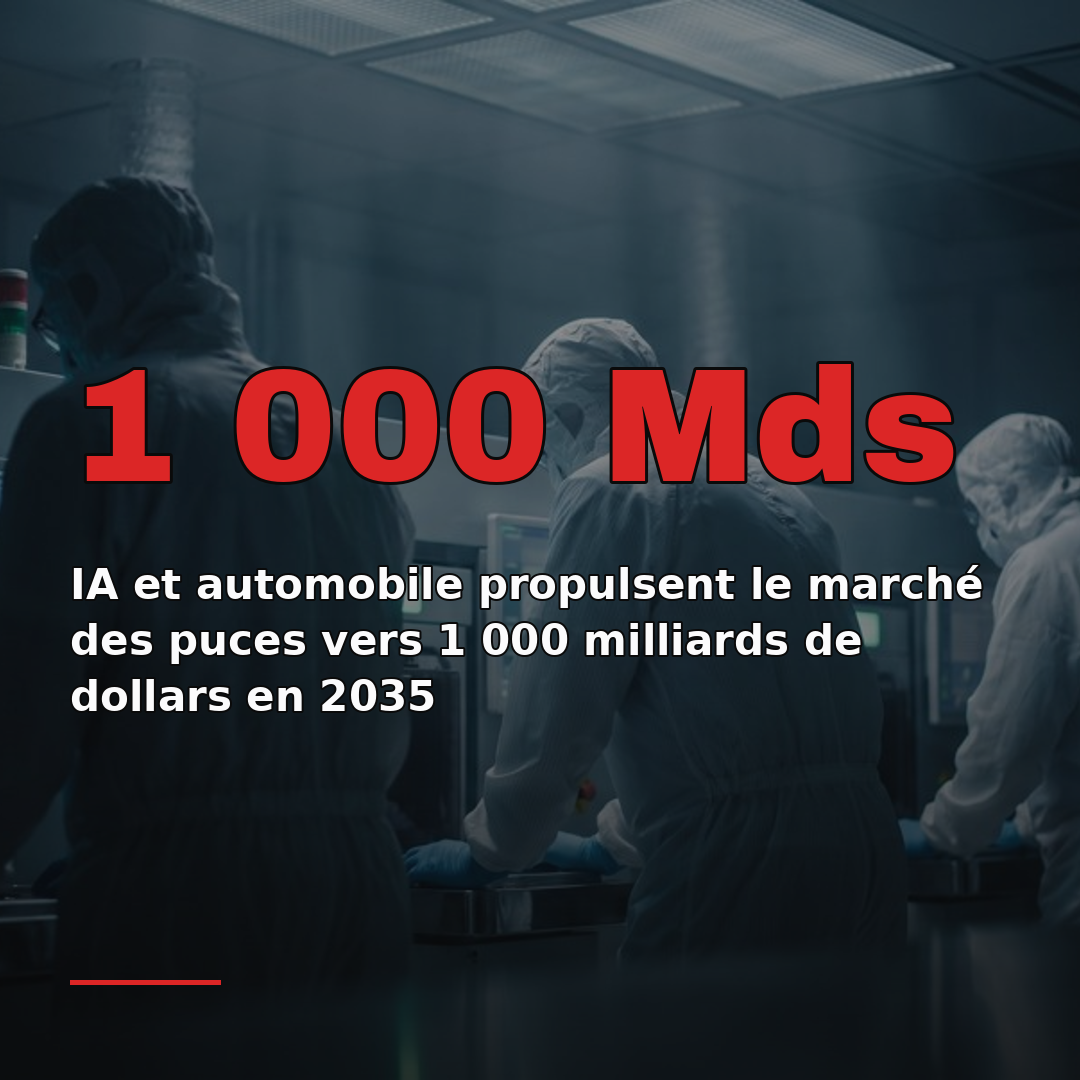 IA et automobile propulsent le marché des puces vers 1 000 milliards de dollars en 2035