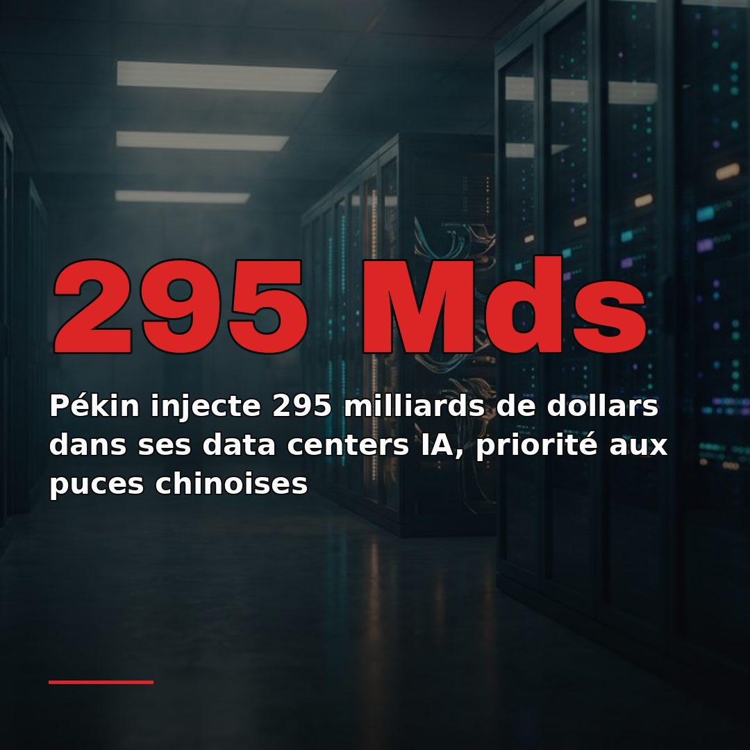 Pékin injecte 295 milliards de dollars dans ses data centers IA, priorité aux puces chinoises