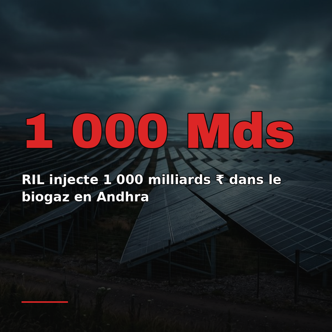 RIL injecte 1 000 milliards ₹ dans le biogaz en Andhra
