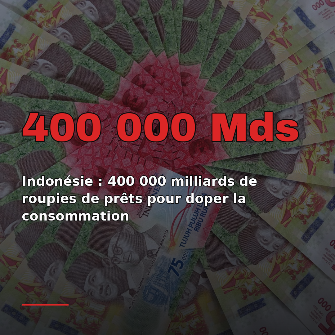 Indonésie : 400 000 milliards de roupies de prêts pour doper la consommation