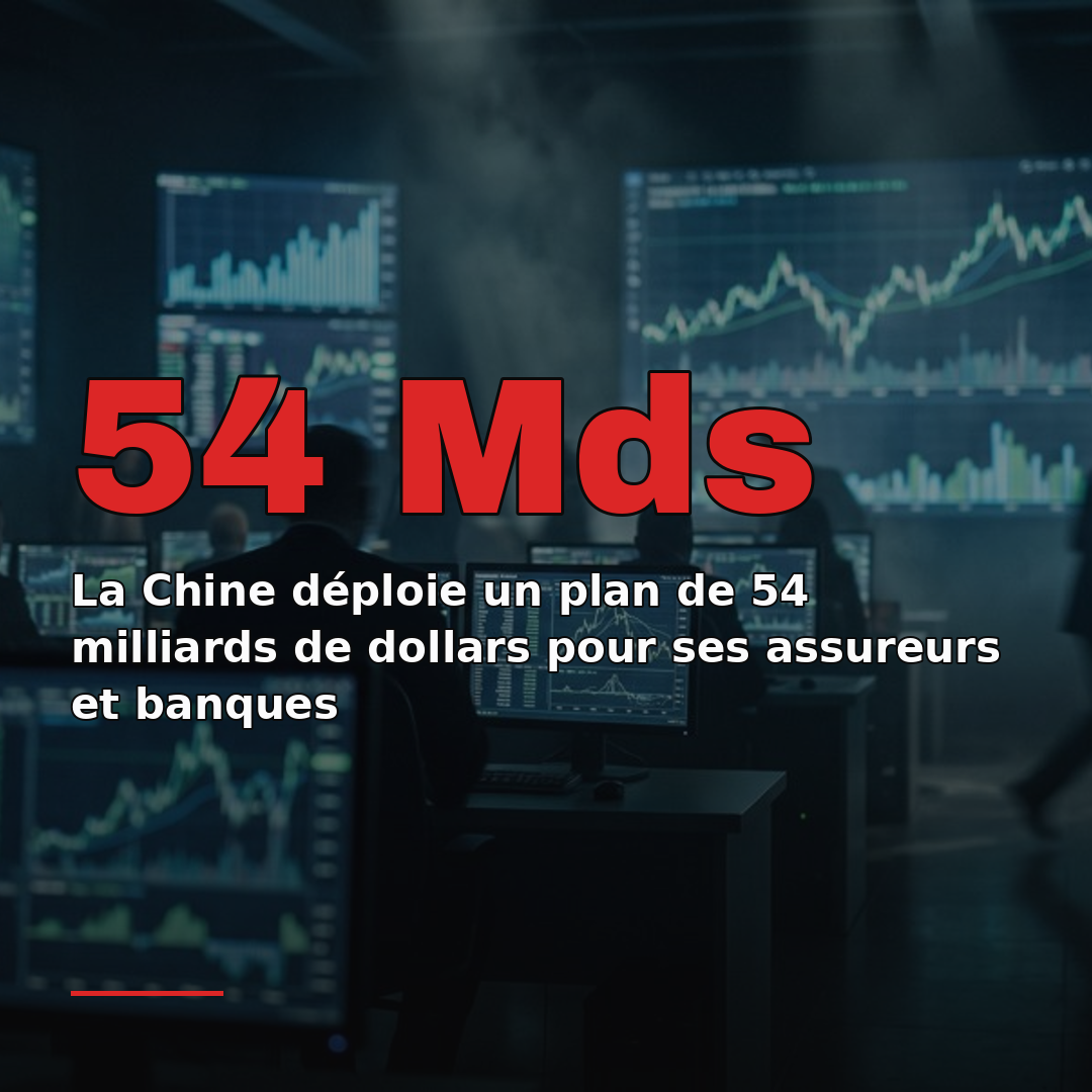 La Chine déploie un plan de 54 milliards de dollars pour ses assureurs et banques