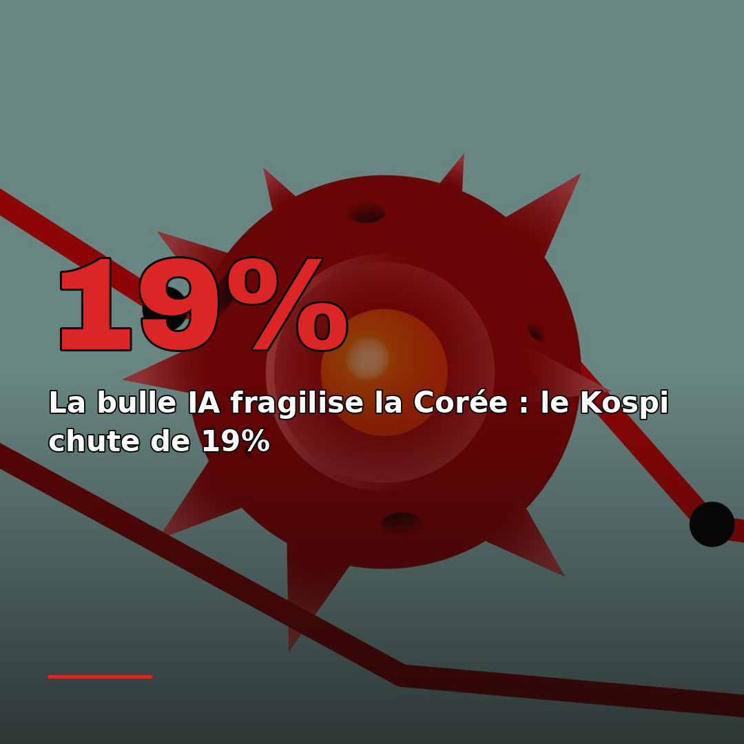 La bulle IA fragilise la Corée : le Kospi chute de 19%