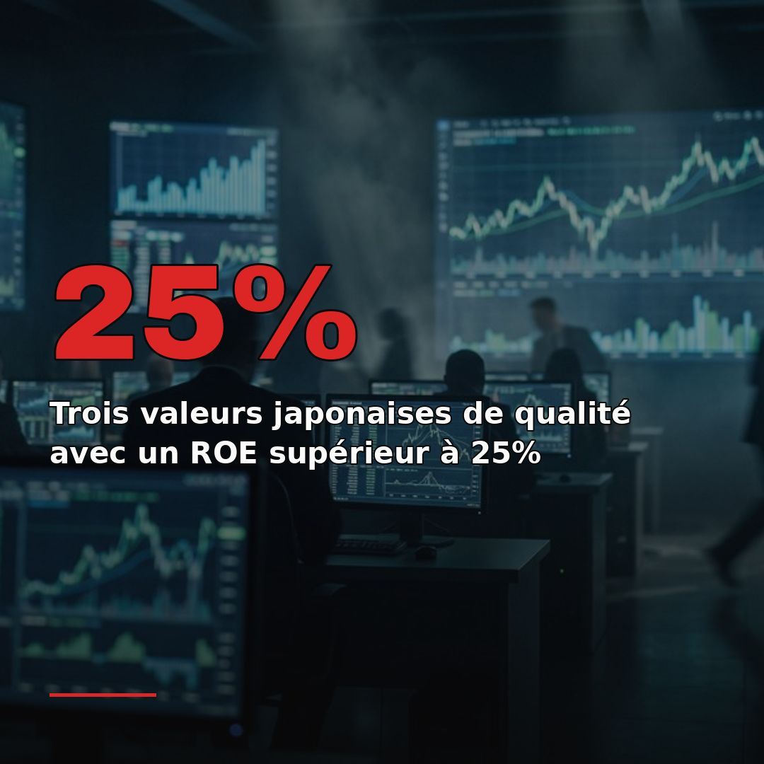 Trois valeurs japonaises de qualité avec un ROE supérieur à 25%