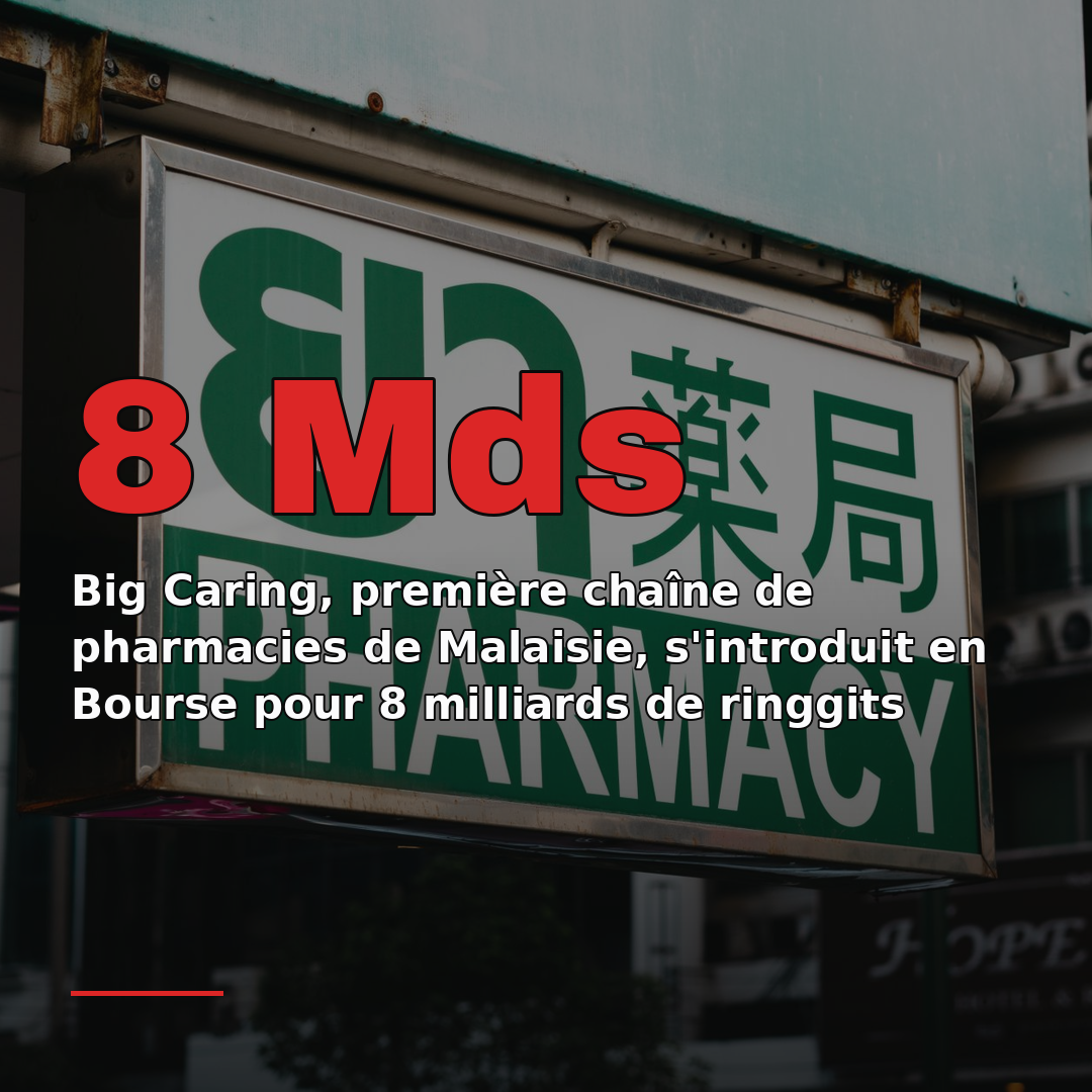 Big Caring, première chaîne de pharmacies de Malaisie, s'introduit en Bourse pour 8 milliards de ringgits