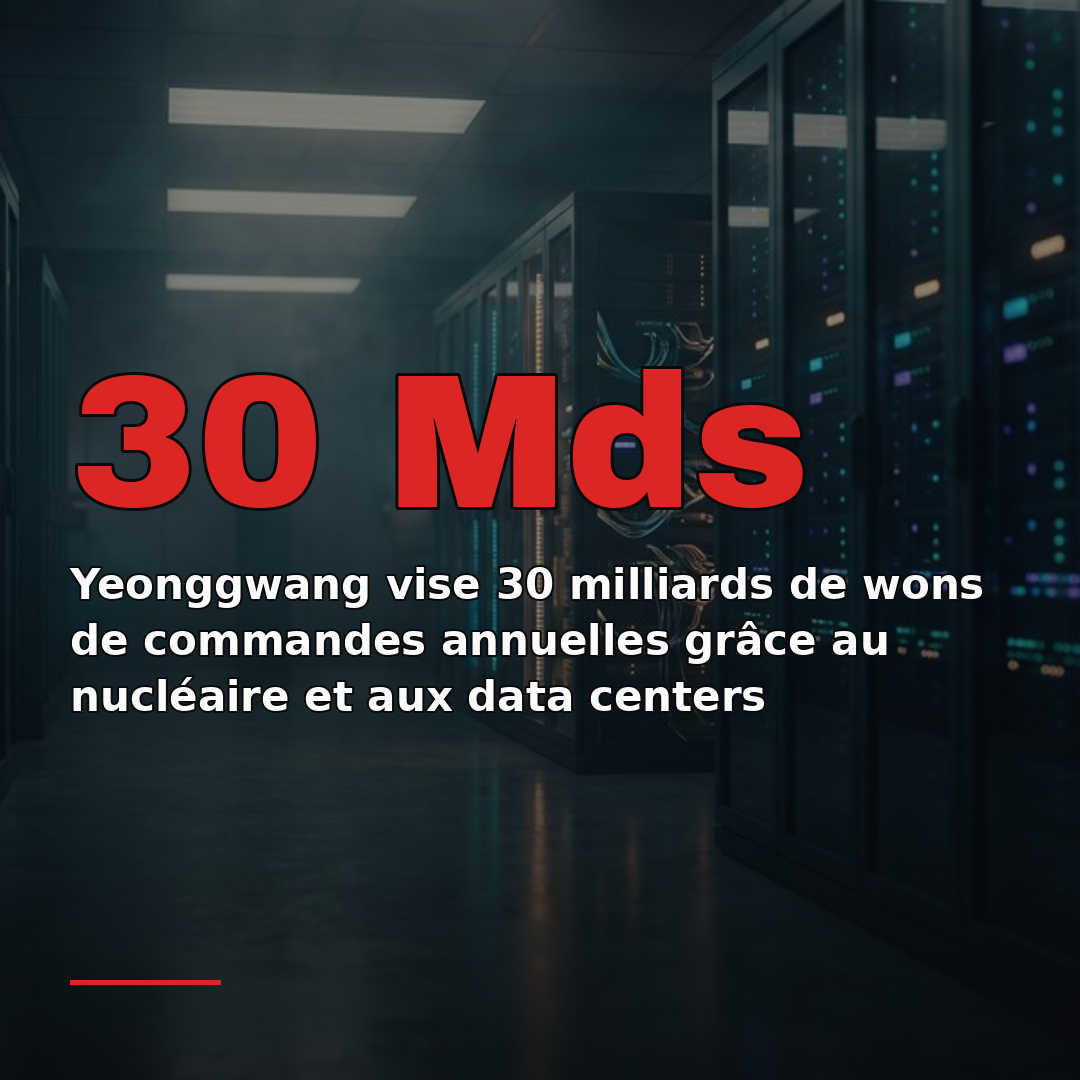 Yeonggwang vise 30 milliards de wons de commandes annuelles grâce au nucléaire et aux data centers